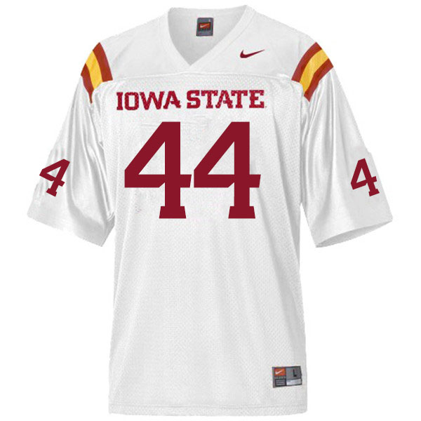 Iowa State Cyclones Men's #44 Johnny Wilson Nike NCAA Authentic White College Stitched Football Jersey DU42W26CC